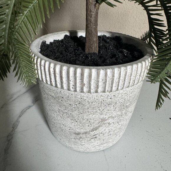 Hearth & Hand with Magnolia Faux Balsam Fir Tree in Washed Cement‎ NWT 22" - Picture 6 of 9